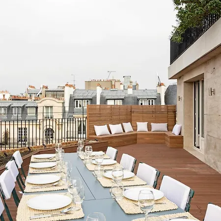 Beautiful Overlooking The Turn Eiffel Paris